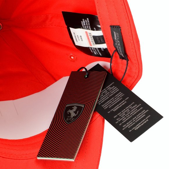 Scuderia Ferrari Girls Red "Ribbon" Baseball Cap Hat One Size - Picture 6 of 7